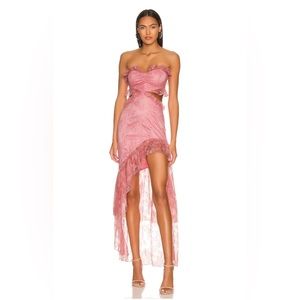 Revolve Pink lace gown